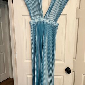 Elegant Blue Maxi Dress